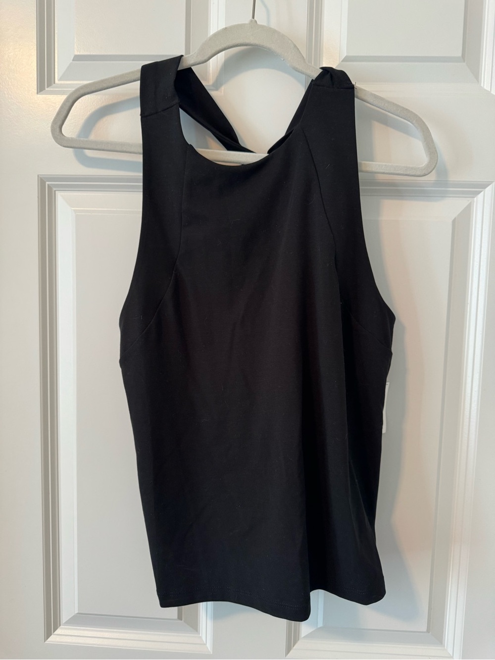 Banana Republic Black Twist-Back Sleeveless Top